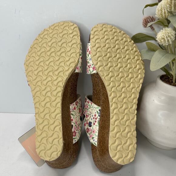 Papillio Birkenstock Namica Suede Leather Wedge Tea Narrow Fit Women 5 NWB - Picture 10 of 11